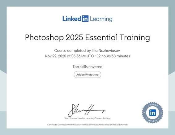 LinkedIn Learning - Photoshop 2025 Essential Training (Top skills: Adobe Photoshop)